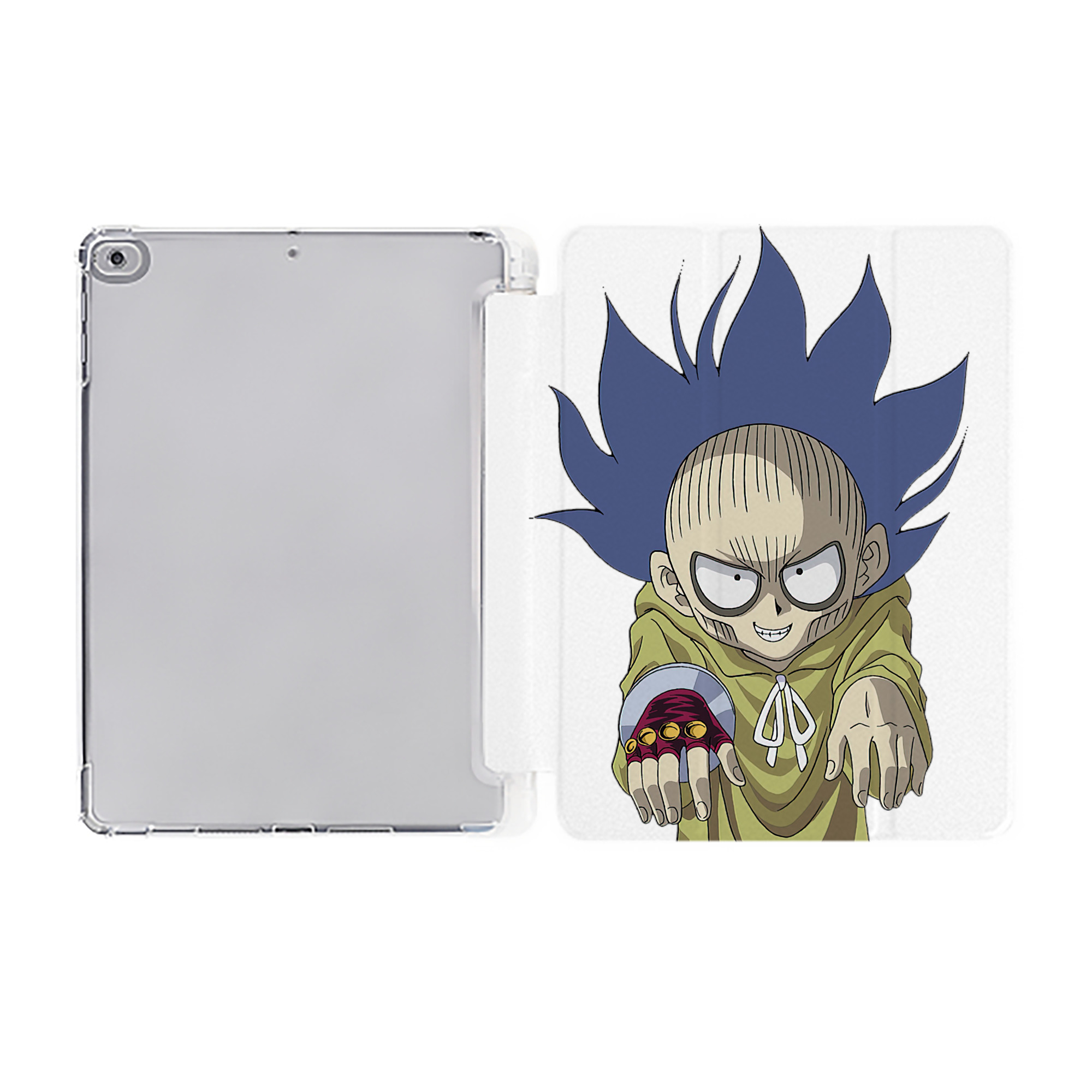 （画像用） 遊☆戯☆王 Yu-Gi-Oh! IPad ケース ペン収納付き 三つ折りスタンド PUレザー×シリコン 対応機種9.5/10.5/10.9インチ